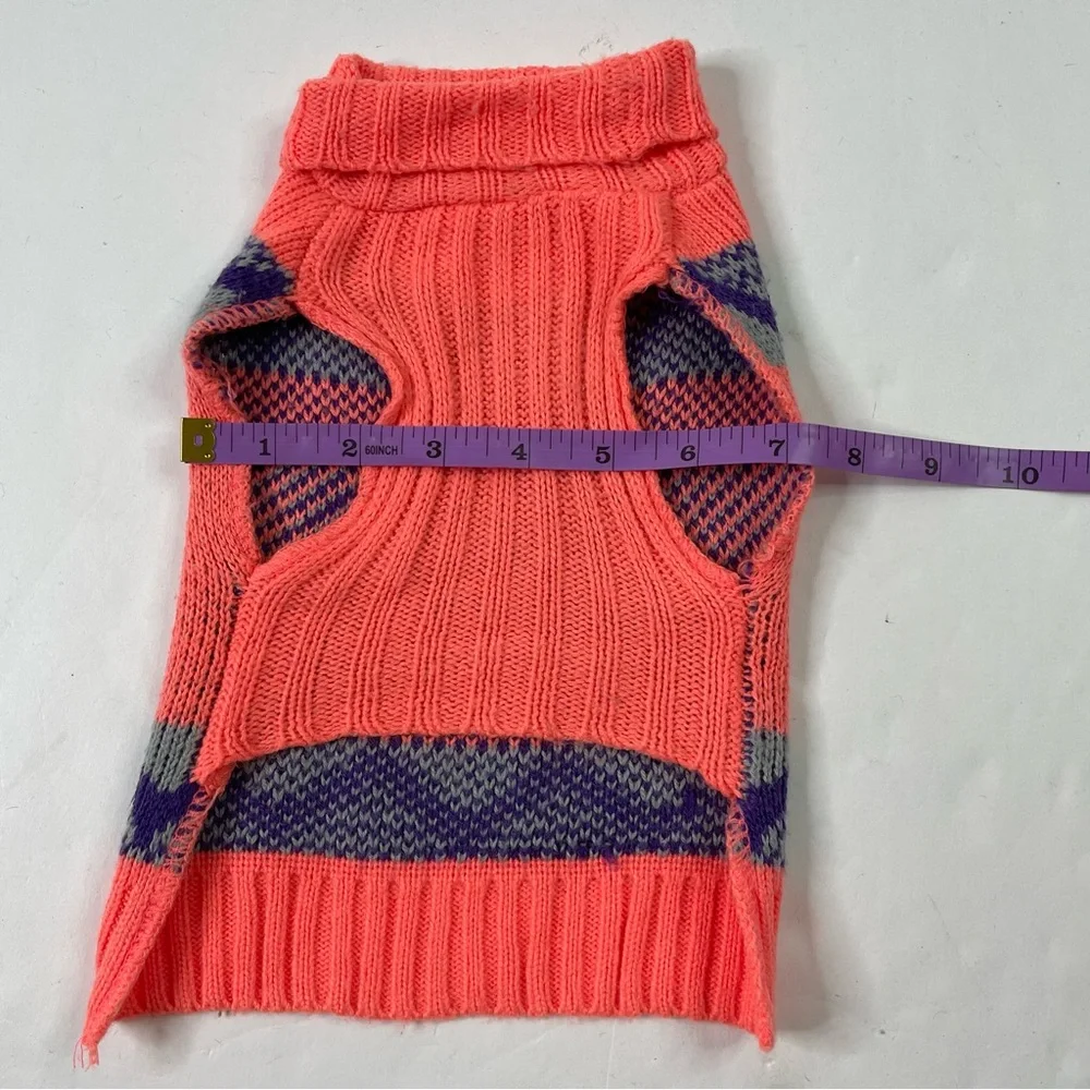7x11” Small Knit Argyle Dog Sweater